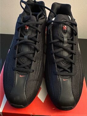 Nike Black Sneakers with Red Highlights